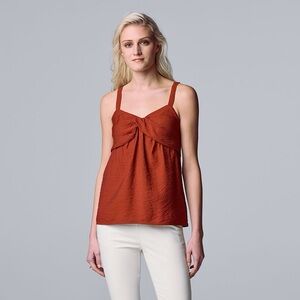 Women’s simply Vera Vera Wang Twist-Front Tank, XS